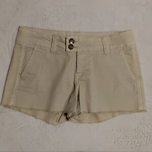 BKE High Waist Cream Shorts